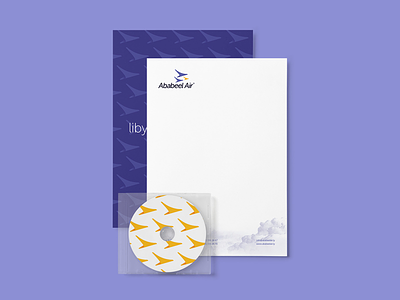 Letterhead airline airplane branding letterhead logo