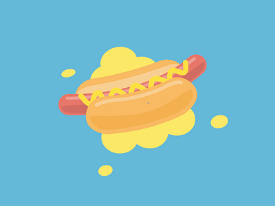 HOTDOGS art flat food fuck ketchup grill hotdog icon illustration koeller mustard tykoe tyler