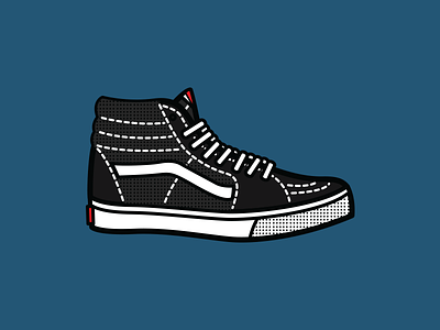 Vans Sk8-hi illustration kicks lines shoes sk8 skate solid stroke thick tykoe tyler koeller vans