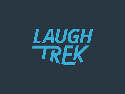 Laugh Trek break media comedian comedy humor logo made man road trip series show type typography