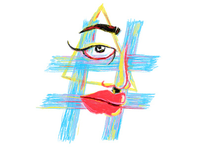 Ego beauty eye hashtag illustration insecurity triangle value