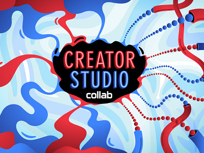 Creator Studio - revised abyss art capture creativity elusive mural noise series of tubes void wall waves