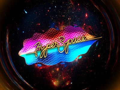 HyperSpace 3d balance c4d force gold illustration leaf lettering nature space waves