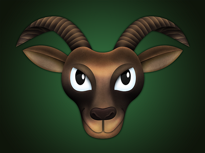 Goat cute goat icon illustration lingual