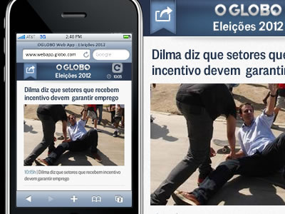 OGLOBO WebApp - mobile version // (work in progress) mobile webapp
