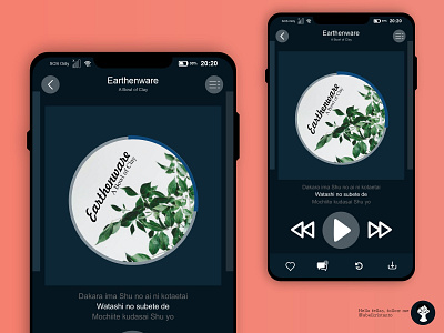 Music Application Idea app design flat graphic design illustration illustrator minimal typography ui ux