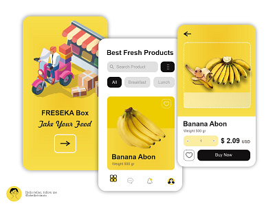 Freseka Box - Store App app branding design graphic design minimal