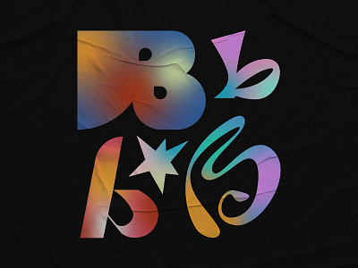 B typography