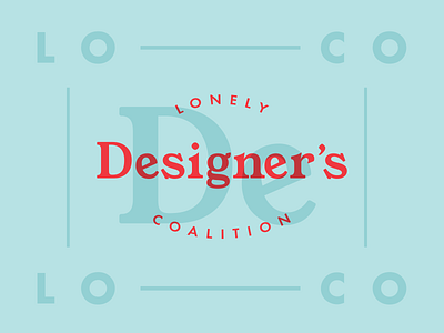 Lonely Designer's Coalition Logo branding logo