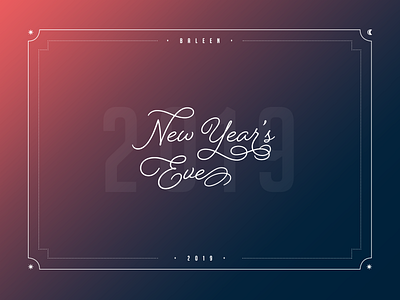 New Year's Eve gradient new year new year 2019 new years eve script