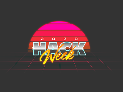 Zillow Hack Week 2020 80s style eighties hack week outrun retro retrowave