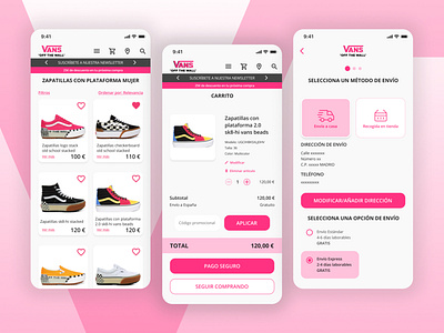 VANS App Redesign Concept app design mobile app mobile ui redesign sign in ui ux