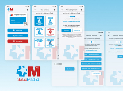 Redesign Salud Madrid app design mobile app mobile ui redesign ui ux