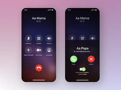 Redesign call IOS app design ios mobile app mobile ui redesign ui ux