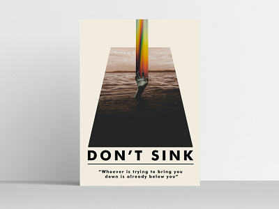 Don't sink design graphic design posterdesign typography