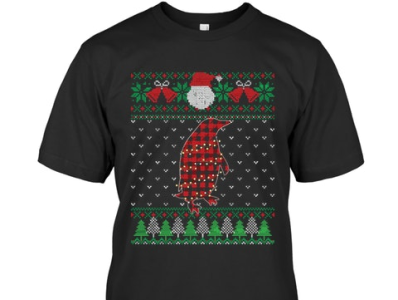 Penguin Ugly Sweater Christmas T-shirt link below