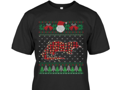Otter Ugly Sweater Christmas T-shirt link below