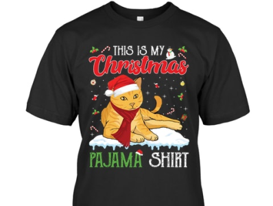 My Christmas Pajama Shirt Cat T-Shirt website link 👇
