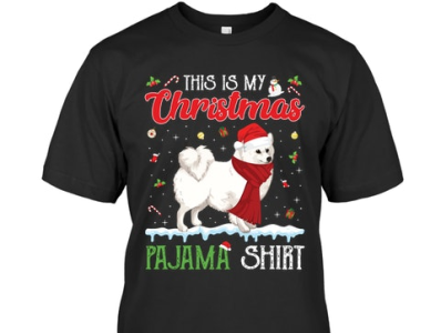 Christmas Pajama Shirt American Eskimo T-Shirt website link 👇