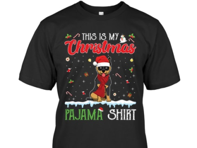 Christmas Pajama Australian Cattle T-Shirt website link 👇