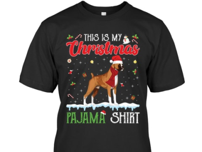 Christmas Pajama Shirt Boxer T-Shirt website link 👇