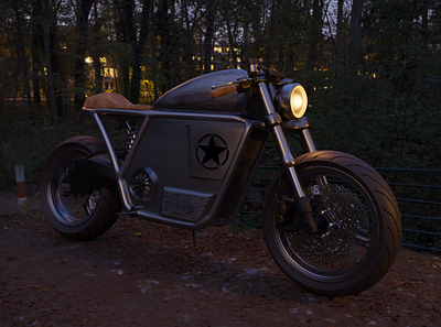 Custom Bike 3d 3d art 3d artist blender blender3d custom design freelance motion motorcycle
