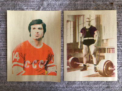 Faux CMYK Soviet Sport Dad Riso Set