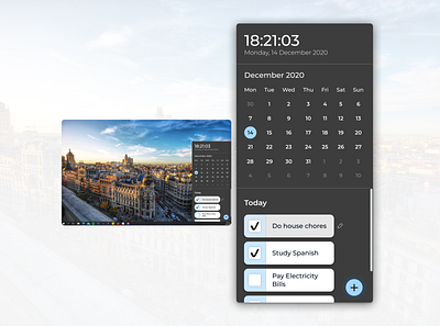 Daily UI - 038 - Calendar 038 calendar dailyui pc plugin redesign windows10