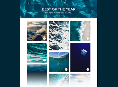 Daily UI #063 - Best of 063 bestof blue competition dailyui images ocean photos stock vote