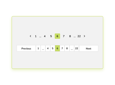 Daily UI #085 - Pagination 085 dailyui dailyuichallenge green pages pagination products simple