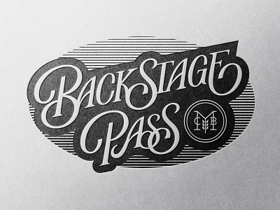 Monument City Brewing - Backstage Pass branding customlettering design illustration lettering letterpress logo poster print typography