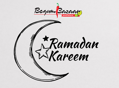 Social Media Banner design for Begum Bazaar branding design illustration ramadan typography