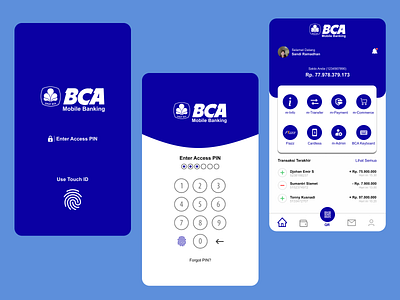 BCA Mobile Banking - Redesign Mobile Apps app bca bcamobile design redesign ui
