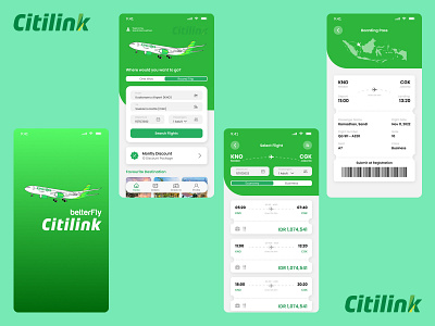 Citilink Airline Mobile App - Redesign airline app booking citilink design redesign ui uiux