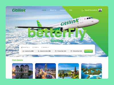 Citilink Airline Website - Redesign airline booking citilink design redesign ui uiux website