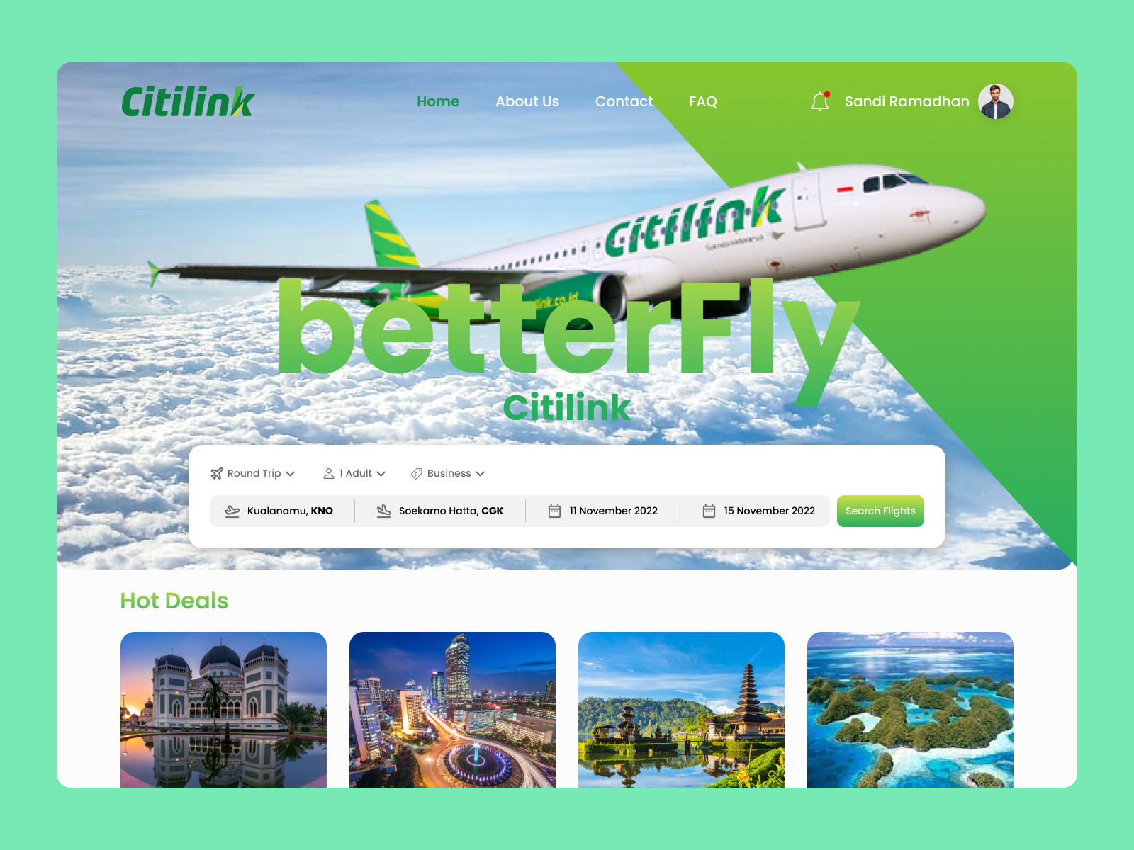 Citilink Airline Website - Redesign by Sandi Ramadhan on Dribbble