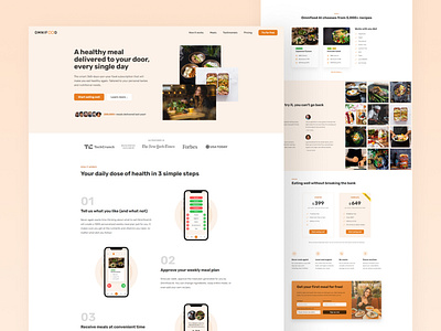 Omnifood Website - UI Design