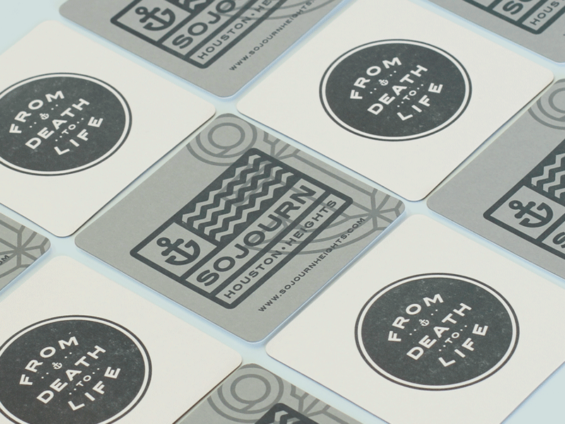 Sojourn Letterpressed Coasters