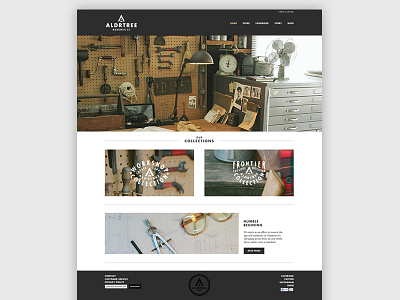 ALDRTREE Launch aldrtree ecommerce homepage ui web web design