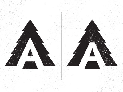 Logo Concept a aldertree aldrtree ben suarez distressed icon logo suarez tree type typography vintage