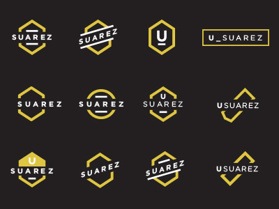 *SUAREZ Branding Project: Logo Exploration badge logo logo mark minimal shape shapes