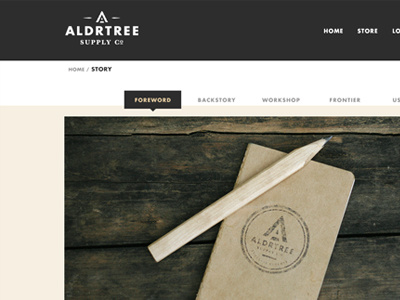 ALDRTREE: Website Preview about ecommerce interface site story web website