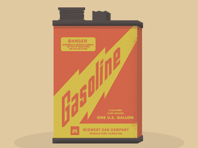 Gasoline Tank Illustration can company gas gasoline midwest tank