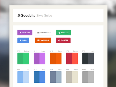 Goodbits -- Initial Styleguide