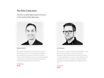 Delta Camp - Team Page