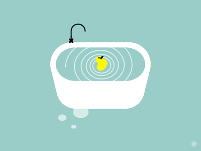 Eddy accent bath dizzy duck faucet geometric illustration inktober minimal shape simple spiral tub vectober vector water whirl