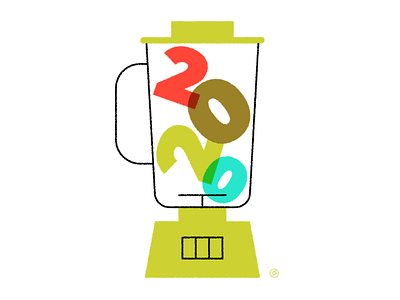 2020 2020 accent blade blender conceptual geometric illustration inktober juicer minimal numbers shapes simple vectober vector year