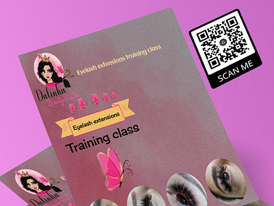 Flyer 10 beauty salon branding design flyer flyer artwork flyer design flyer template gift card glitter illustration logo design makeup artist vector