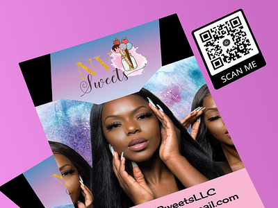 Flyer 18 beauty salon branding design flyer flyer artwork flyer design flyer template glitter illustration logo design makeup artist vector