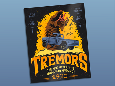 Tremors Poster illustration poster